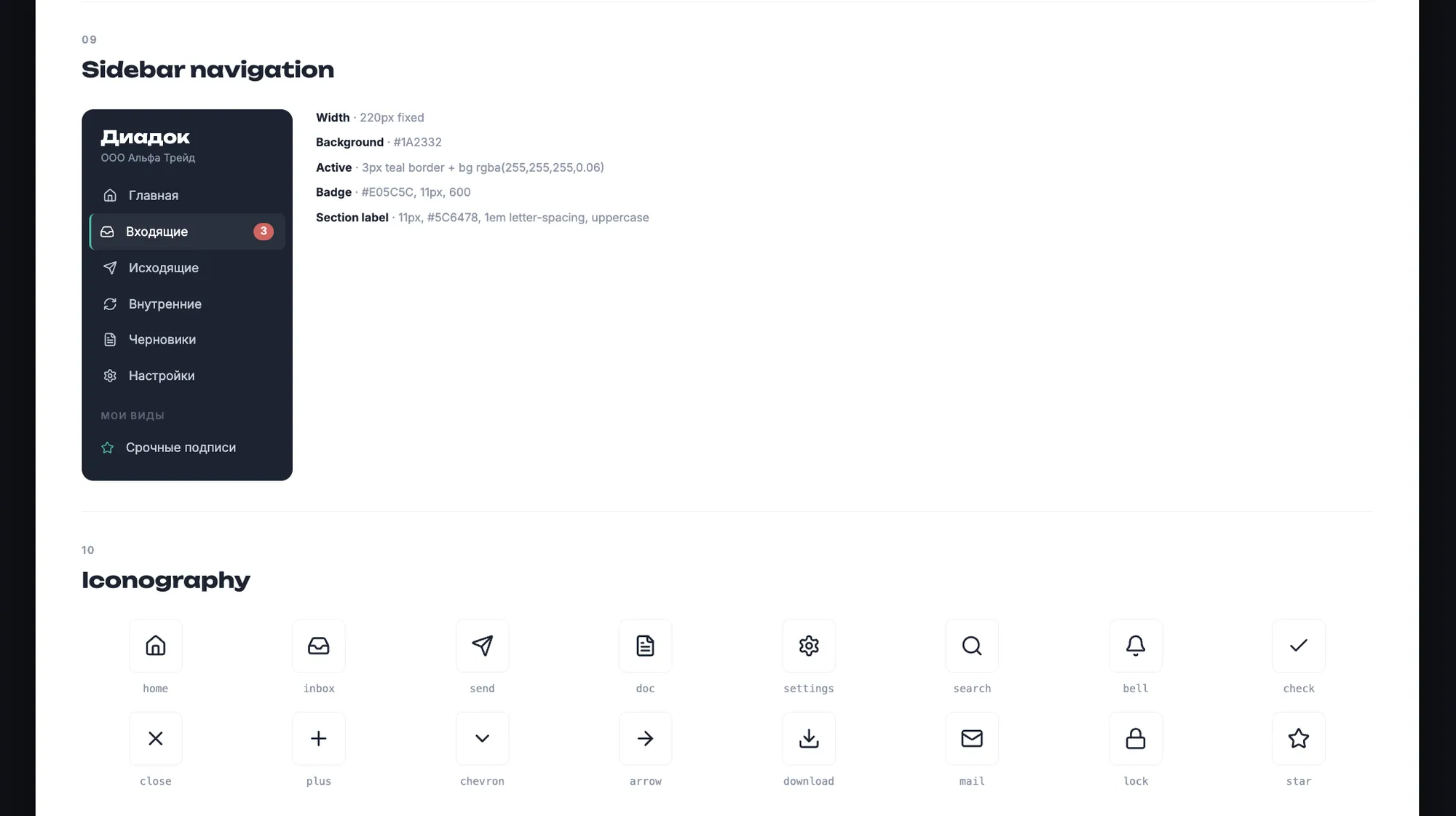 UX-аудит флоу входящих документов: навигация и иконки