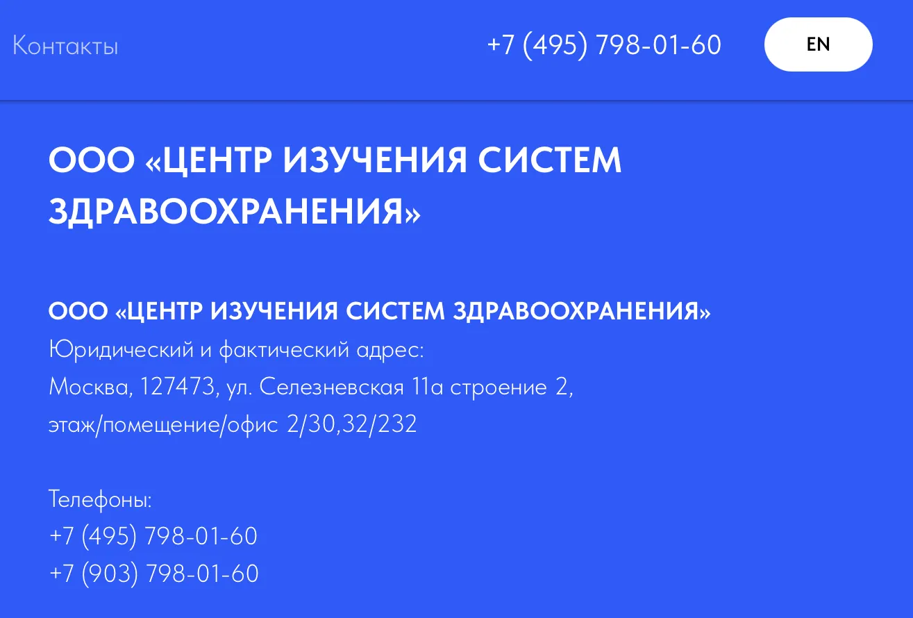Материалы аудита сайта healthsystems.pro, изображение 1