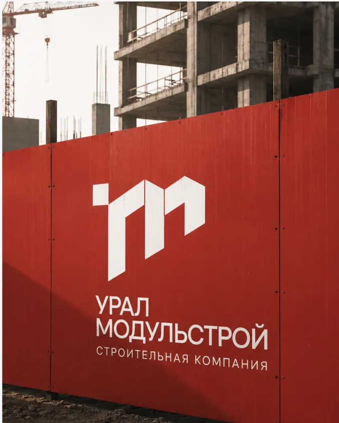 Фирменный стиль «Уралмодульстрой» на носителях, изображение 12